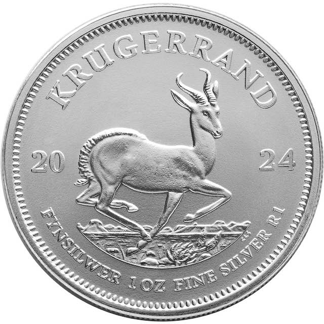 South African Krugerrand fashion 1 oz. Silver Piece Ring