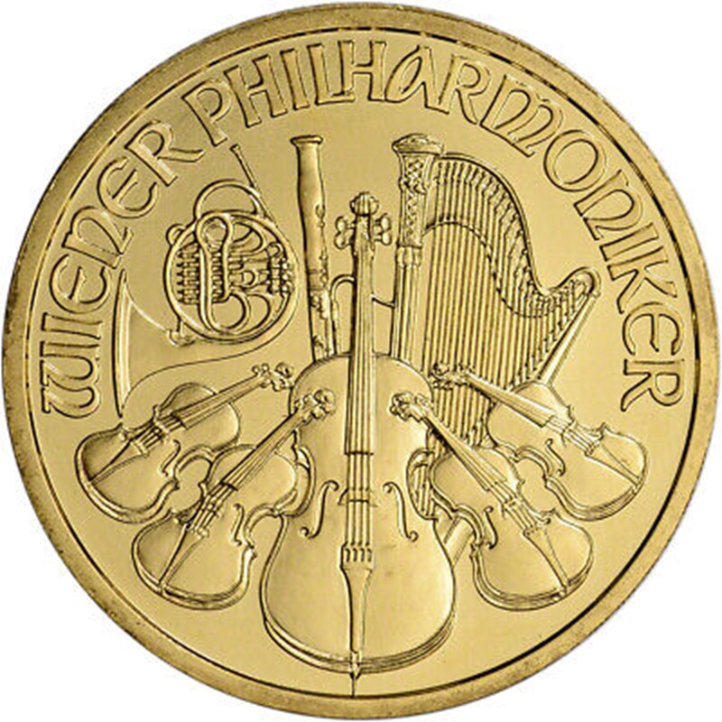 Compare 2025 Austrian Philharmonic 1 oz Gold Coin prices