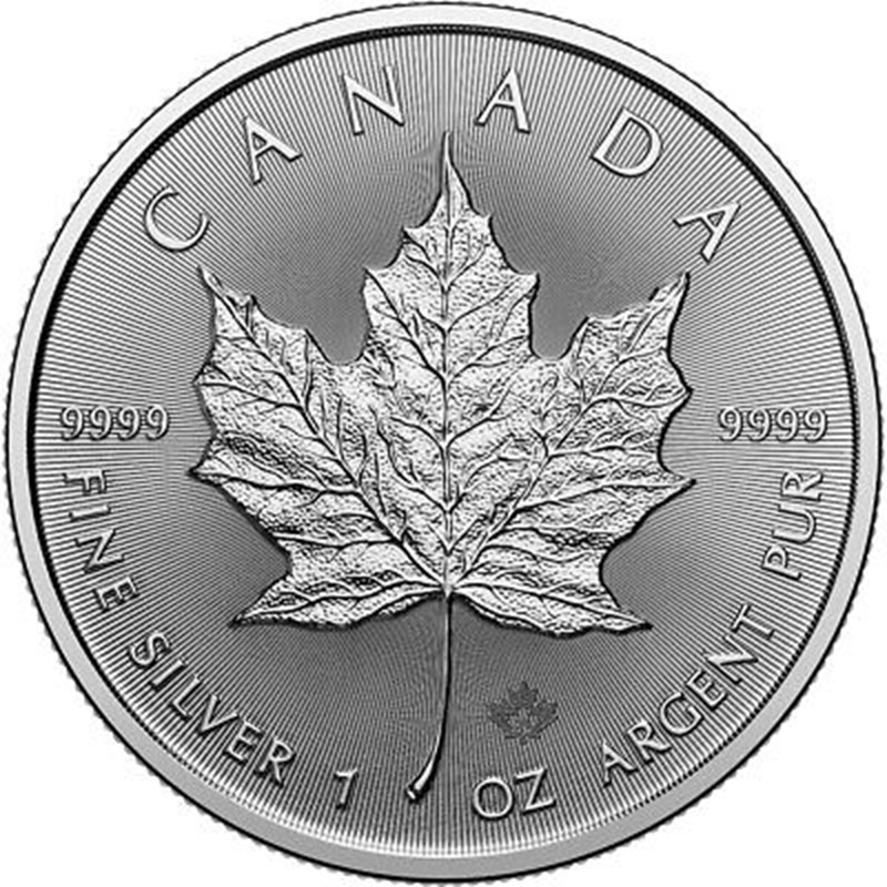 Compare 2025 1 oz Canadian Silver Maple Leaf Coin BU prices