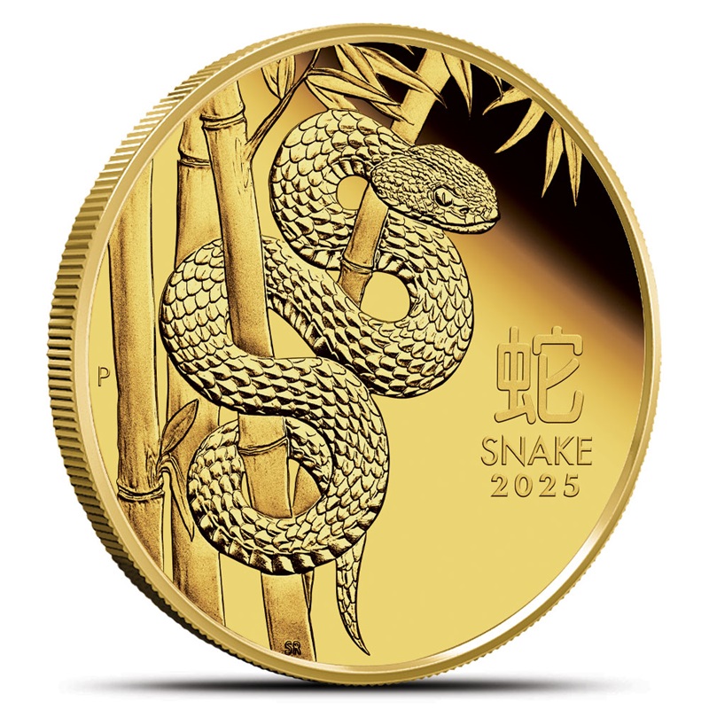 Compare 2025 1/10 oz Australian Gold Lunar Snake Coin (BU) prices
