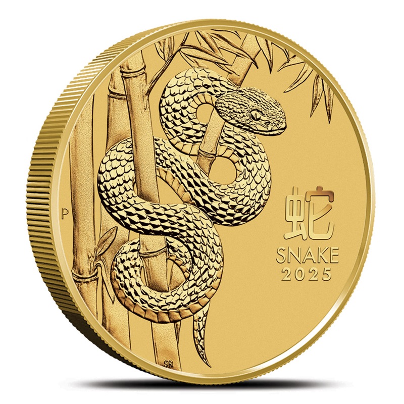 Compare 2025 2 oz Australian Gold Lunar Snake Coin (BU) prices