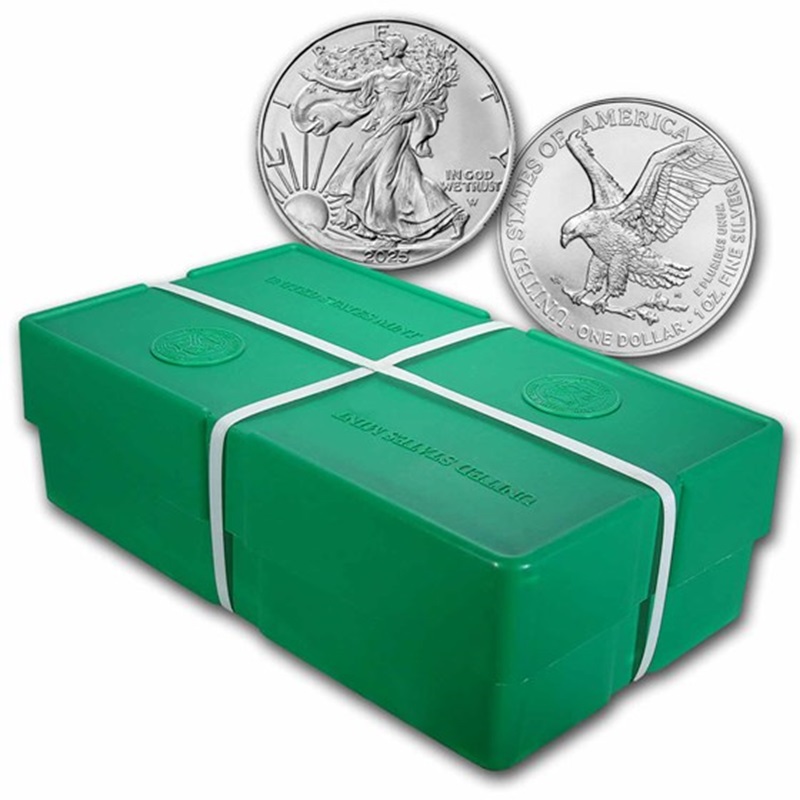 2025 1 oz Silver American Eagle Monster Box of 500