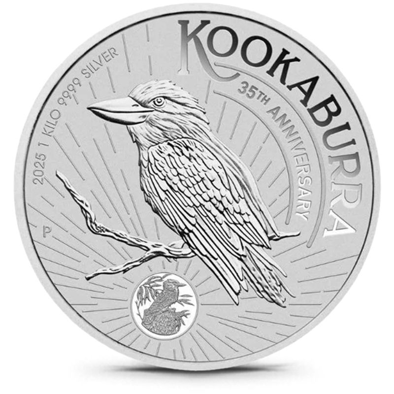 Compare 2025 Australia 1 Kilo Silver Kookaburra BU prices