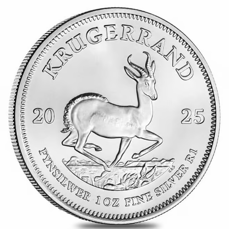 Compare 2025 South Africa 1 oz Silver Krugerrand prices