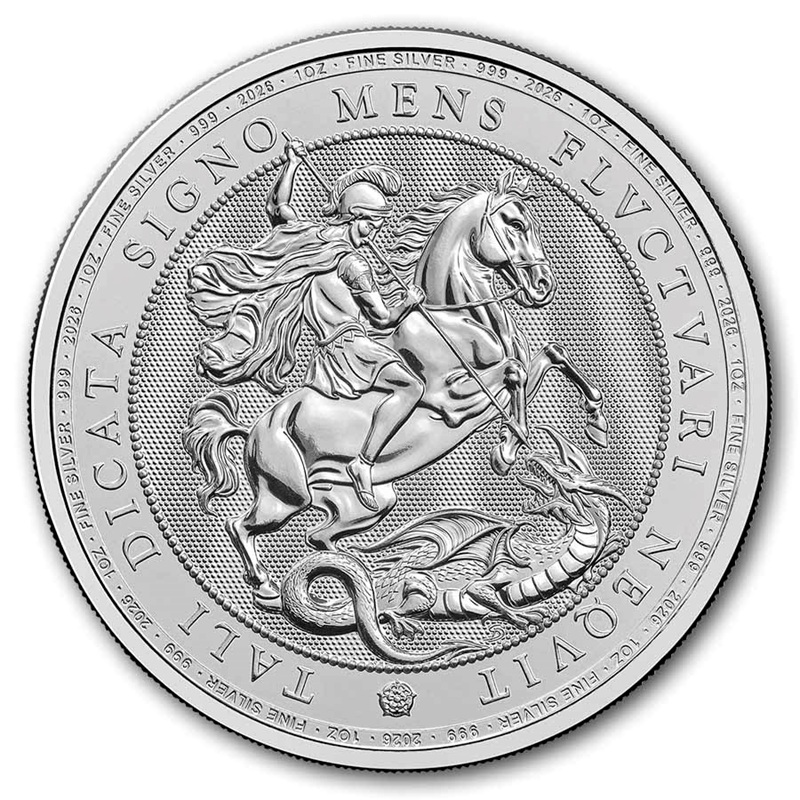 2026 St. George and the Dragon 1 oz Silver Coin