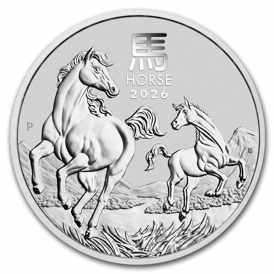 Compare 2026 1 oz Silver Lunar Horse BU (Series III) prices