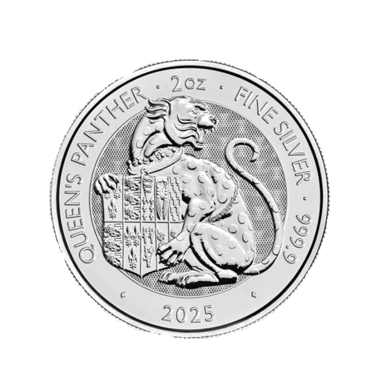 Compare 2 oz 2025 Tudor Beasts: Queen's Panther Silver Coin prices