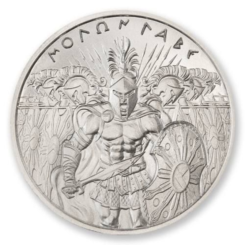 2 oz Molon Labe Type II Silver Round