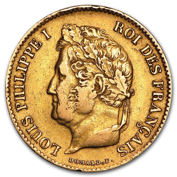 Compare 40 Francs Gold Louis Philippe I prices
