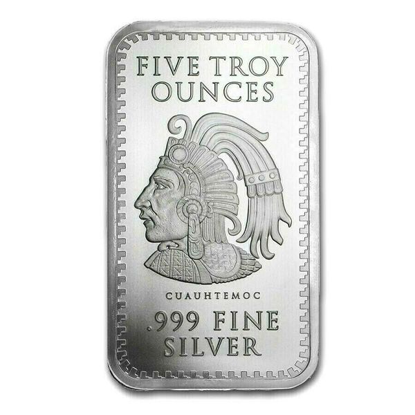 Compare silver prices of Aztec Calendar - 5 oz Silver .999 Fine Silver Bar