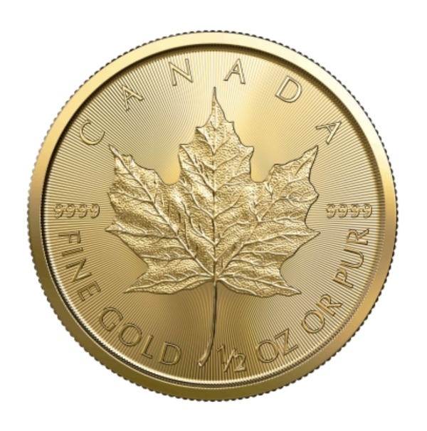 Compare gold prices of 2021 Canadian Maple Leaf 1/2 oz  Gold Coin