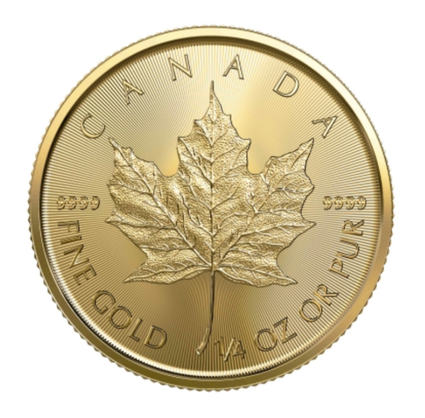 Compare 2021 Canadian Maple Leaf 1/4 oz Gold Coin prices