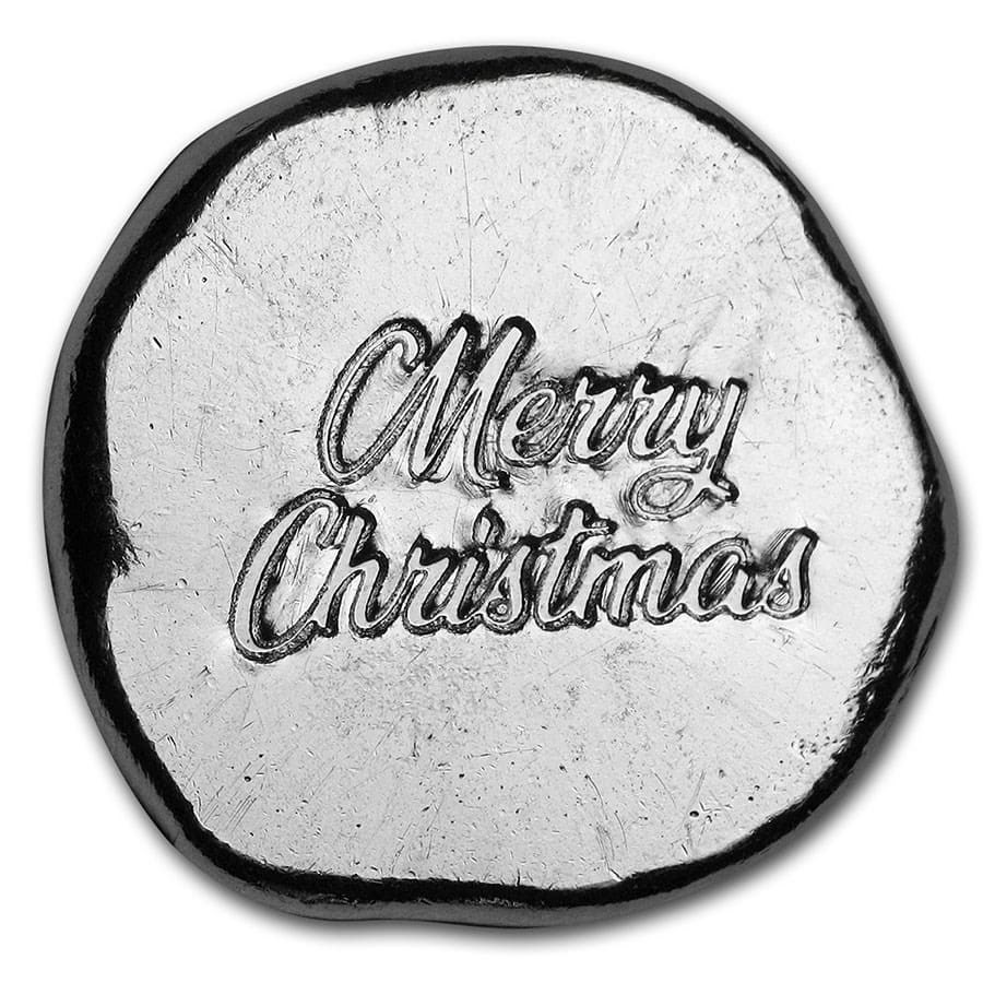 Compare Merry Christmas 1/2 oz Silver Poured Pocket Rounds prices