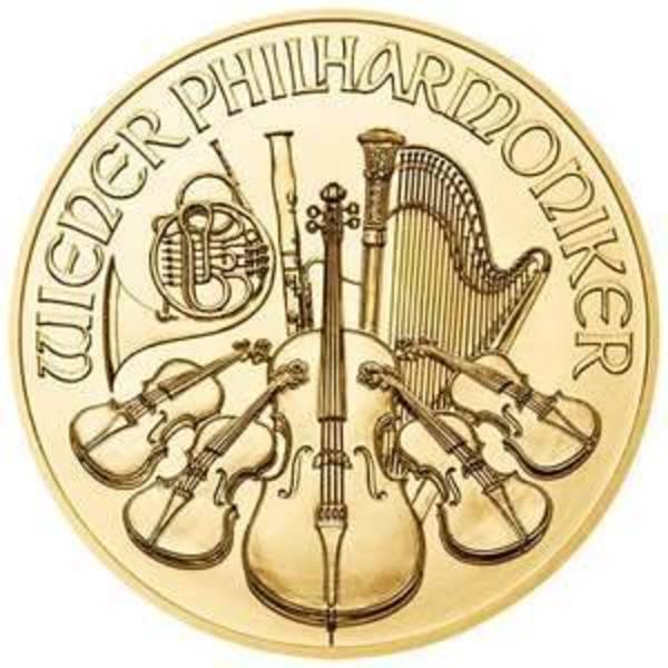 Compare Austrian Philharmonic 1 oz Gold Coins (Random Year) prices