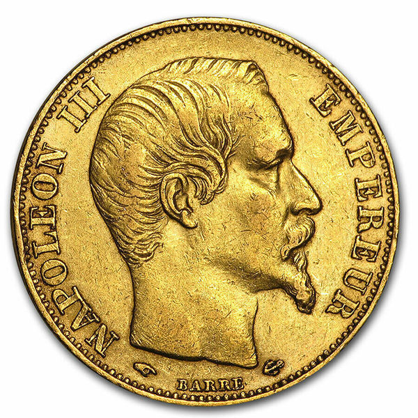 Compare gold prices of 20 Francs Gold Coin - Napoleon III - France