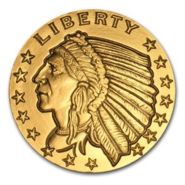 Compare gold prices of 1 oz Incuse Indian Gold Bullion Round