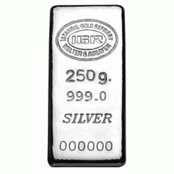 Compare IGR 250 gram silver bar prices