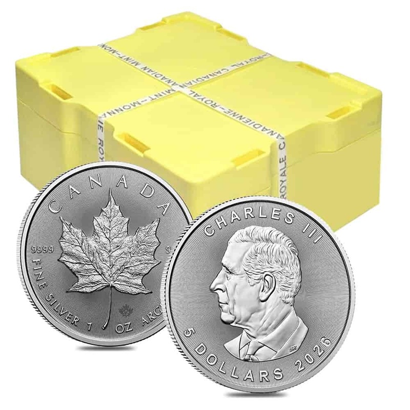 Compare Monster Box of 500 - 2026 Silver Maple Leaf Coin prices