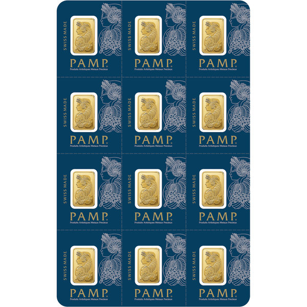 Compare gold prices of PAMP Suisse MULTIGRAM+12 1 gram Gold Bars 