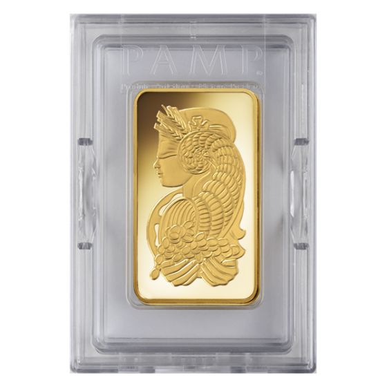 Compare 5 oz Lady Fortuna Gold Bar prices