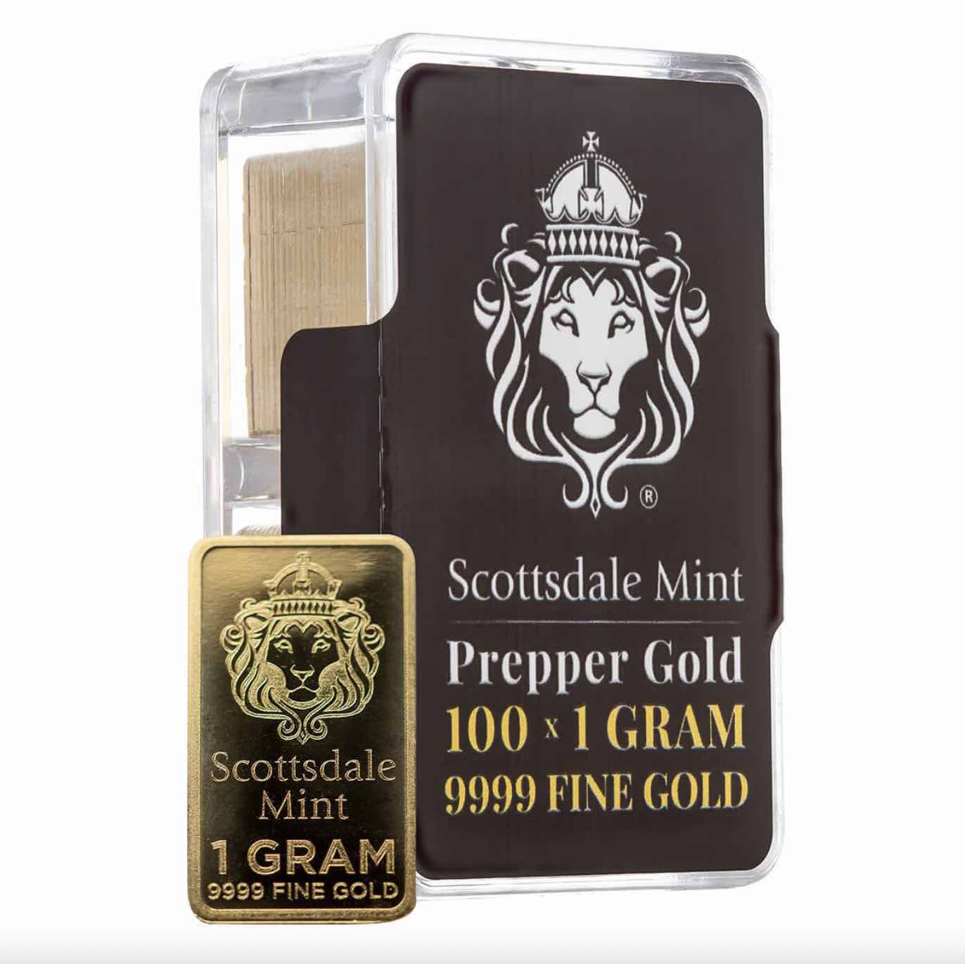 Compare Scottsdale Prepper Gold 100 x 1 Gram  prices