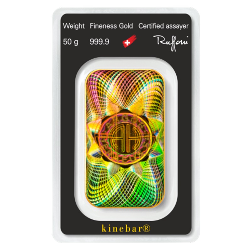 Compare Argor Heraeus 50 gram gold Kinebar prices
