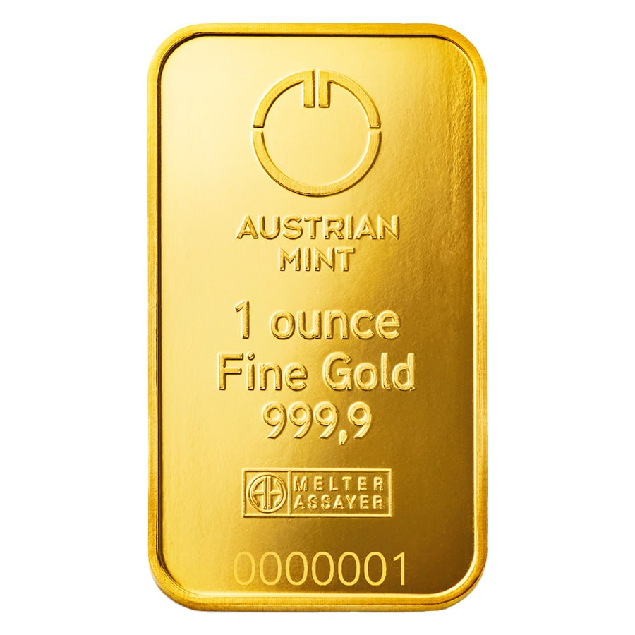 Compare 1 oz Austrian Mint Gold Bar prices