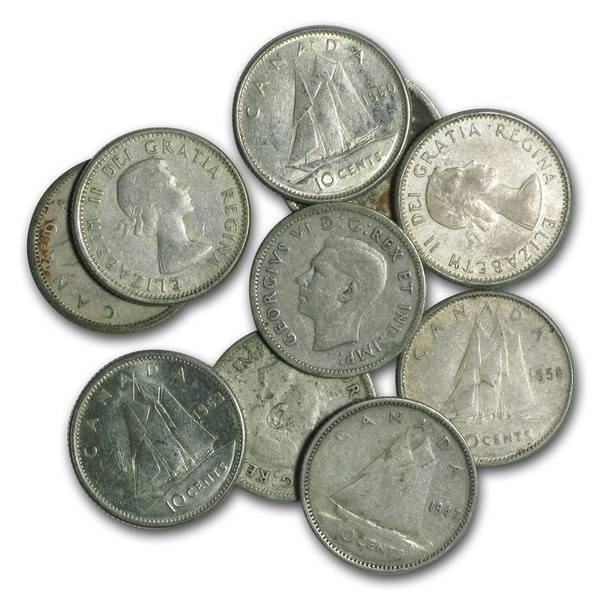 Compare silver prices of $1 Face Value 80% Canada Junk Silver