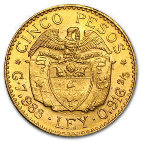 Compare Colombian Gold 5 Pesos Random prices