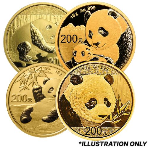 Compare 15-gram Chinese Panda Gold Coin - Random Year prices