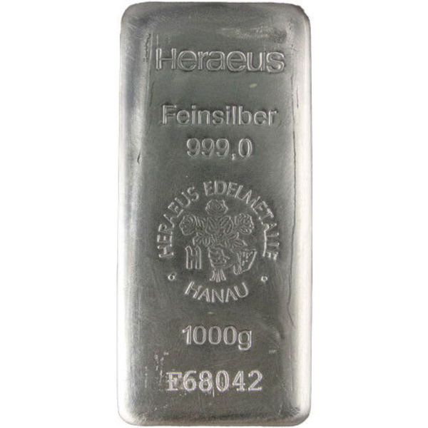 Compare 1 Kilo Argor-Heraeus Cast Silver Bar dealer prices