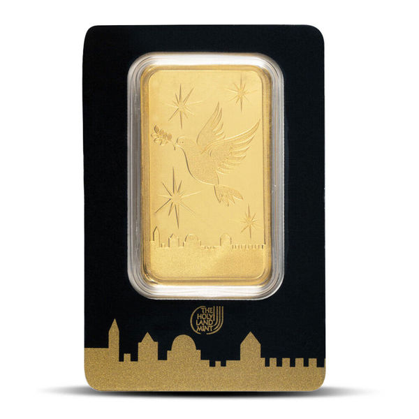 Compare 100 gram Gold Bar Holy Land Mint prices