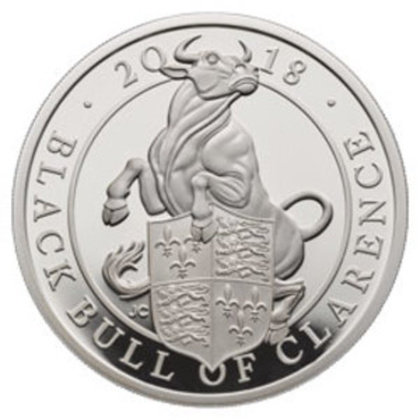 Compare 2018 Queen's Beasts Black Bull of Clarence 2 oz Silver Coin prices
