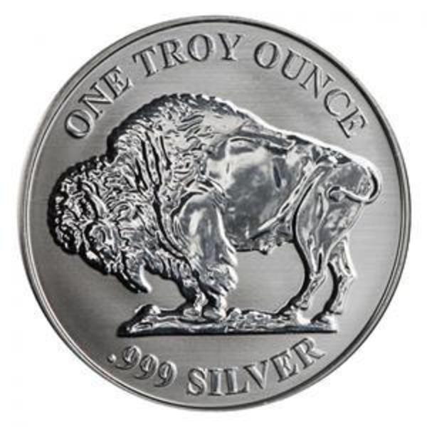 50-1/10 oz Buffalo/Indian Design Monarch BU 999 Fine Silver Rounds