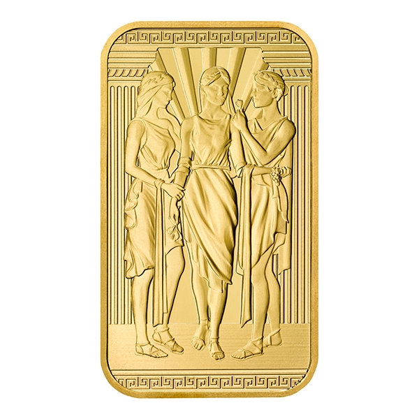 Compare 1 oz Three Graces Gold Bar prices