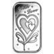 1 oz Silver Art Bar - With Love