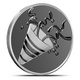 1 oz Silver Round Party Horn Emoji 