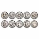Compare $1 Face Value 90% Silver Roosevelt Dimes  prices