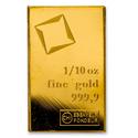 Compare 1/10 oz Gold Bar - Random prices