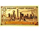 Compare 1 Dallas Fort Worth Texas Goldback 24K Gold Note prices