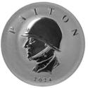 Compare 2024 Liberia 5 oz Patton Silver Coin - Commander Series prices