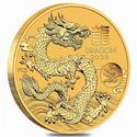 Compare 2024 1 oz Gold Lunar Dragon with Dragon Privy BU Perth Mint prices