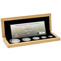 Compare 2024 Mexican Silver Libertad 5-Coin Proof Coin Set - Box & COA prices