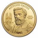 Compare 2026 Samoa Antoni Gaudi 1/2 Gram Gold Proof Coin prices