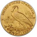 Compare Indian $2.50 Quarter Eagle Gold Coin (VF+) prices