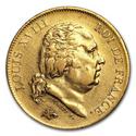 Compare 40 Francs Gold Coin - Louis XVIII prices