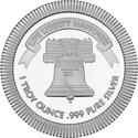 Compare Liberty Bell Stackable 1 oz Silver Round prices