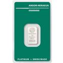 Compare 5 gram Argor-Heraeus Platinum Bar prices