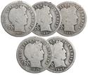 Compare $5 Face - 90% Barber Silver Dimes prices