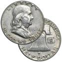 Compare 90% Silver Franklin Half Dollars BU - $1 Face Value prices